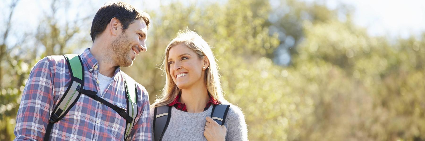 Couple Hiking | Cosmetic Dentist Charlestown